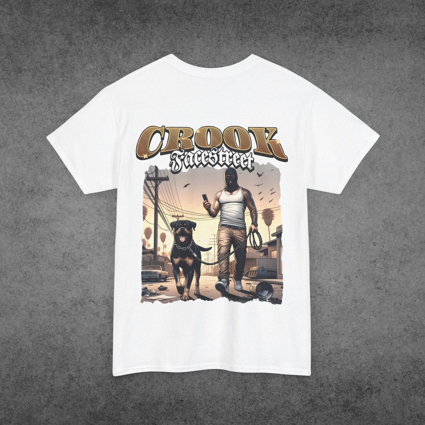 Real Crook White Tee - FacestreetReal Crook White TeeFacestreet