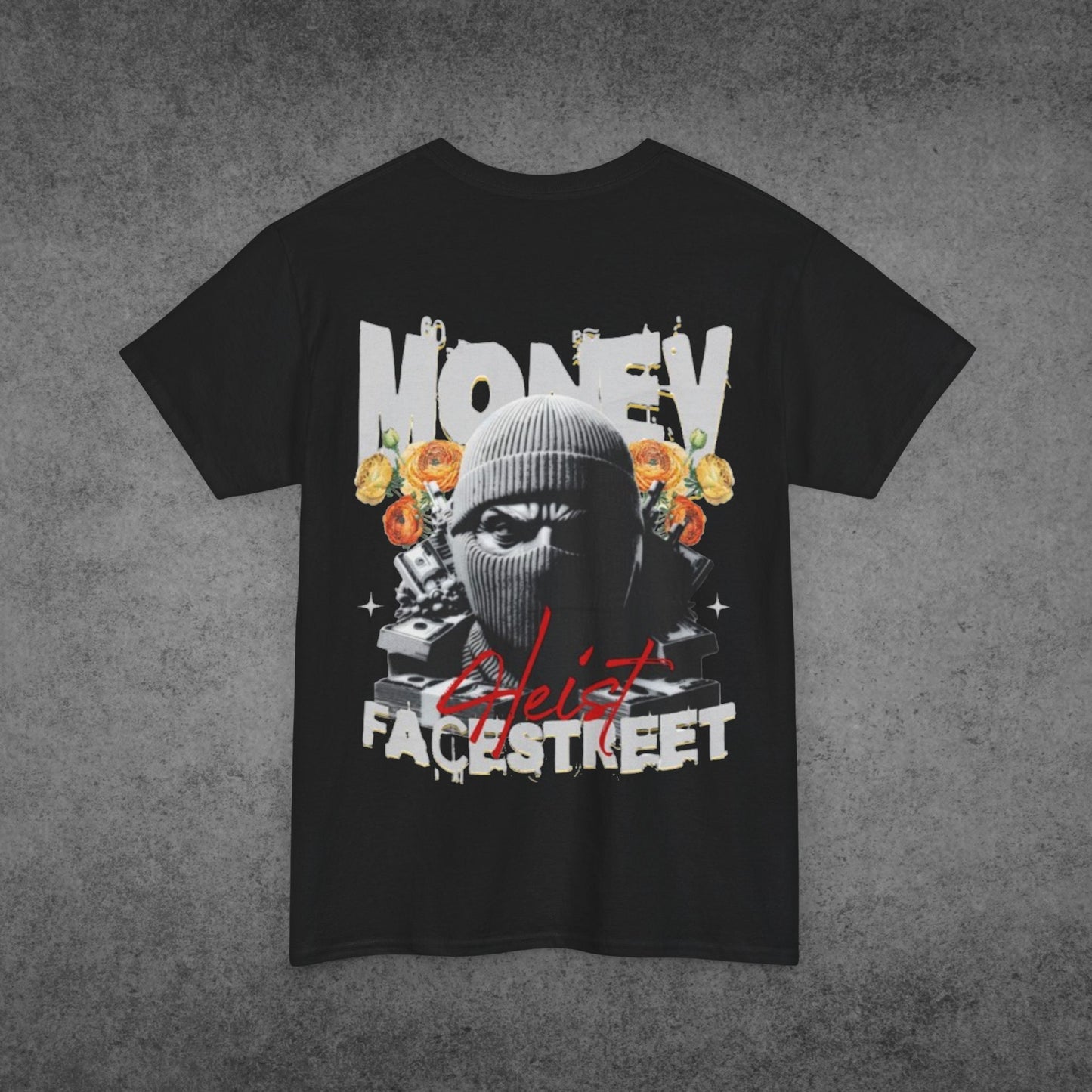 Stacked & Masked Black Tee - FacestreetStacked & Masked Black TeeFacestreet