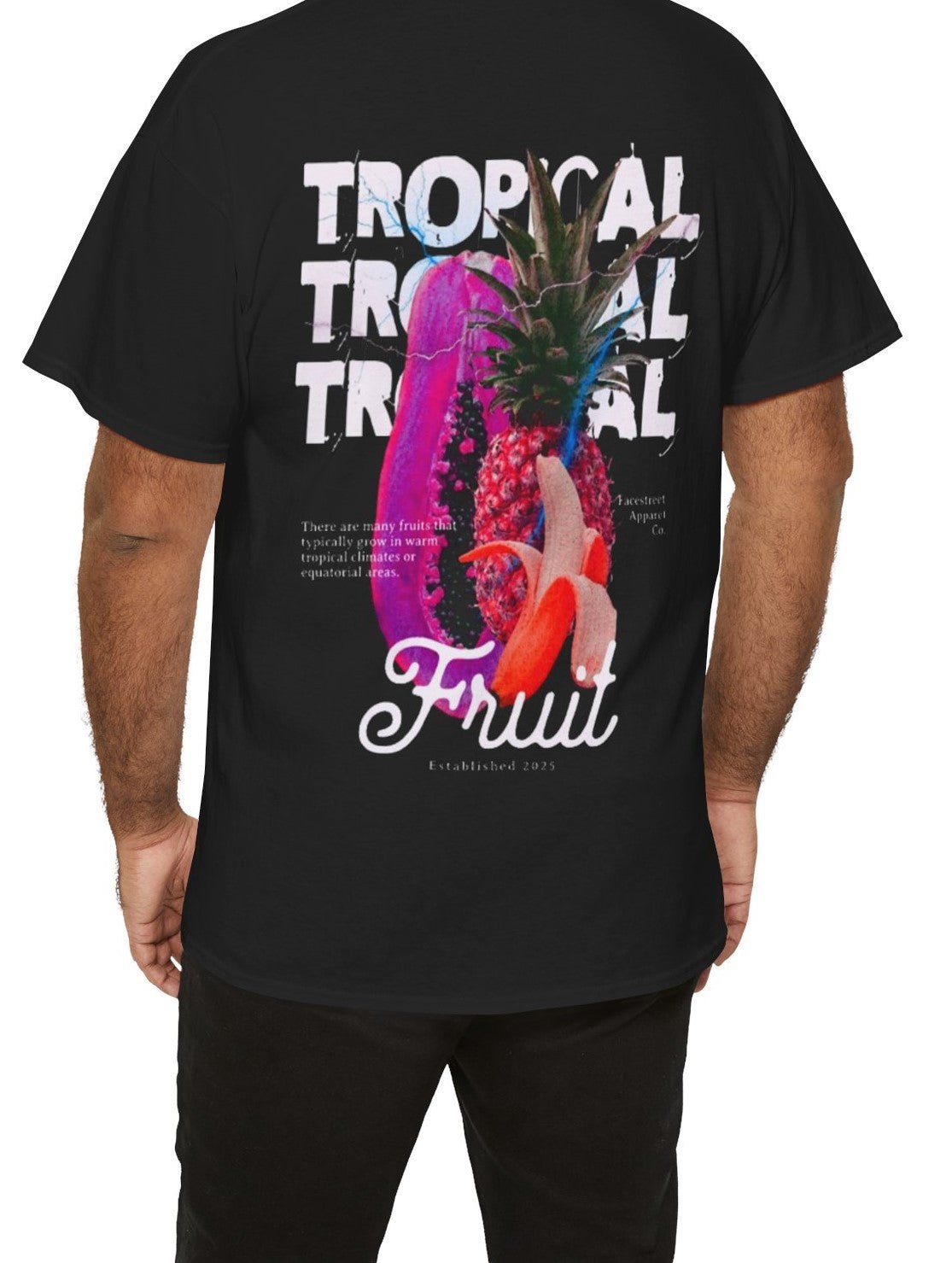 Tropical Fruit Black Tee - FacestreetTropical Fruit Black TeeFacestreet