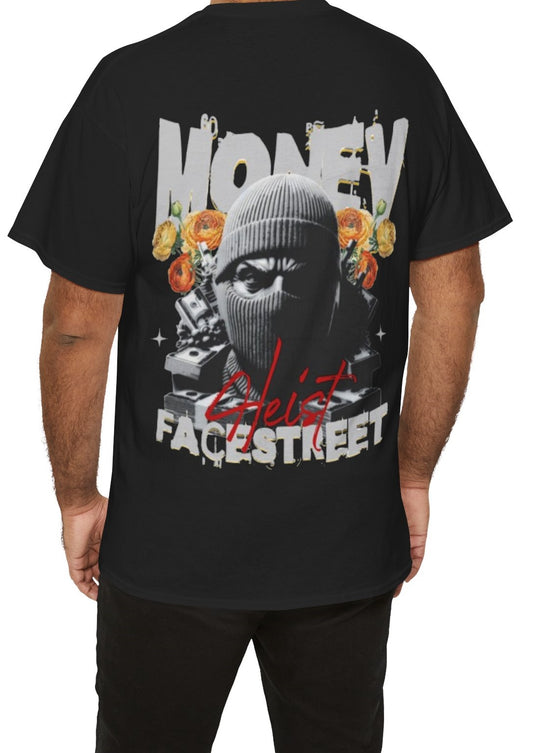 Stacked & Masked Black Tee
