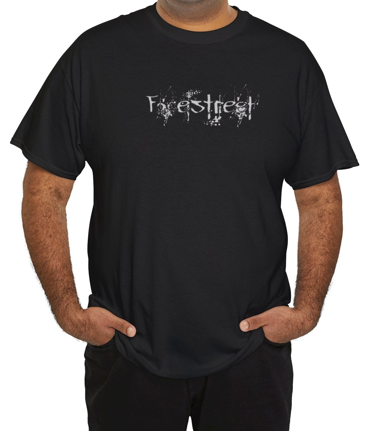 Stacked & Masked Black Tee