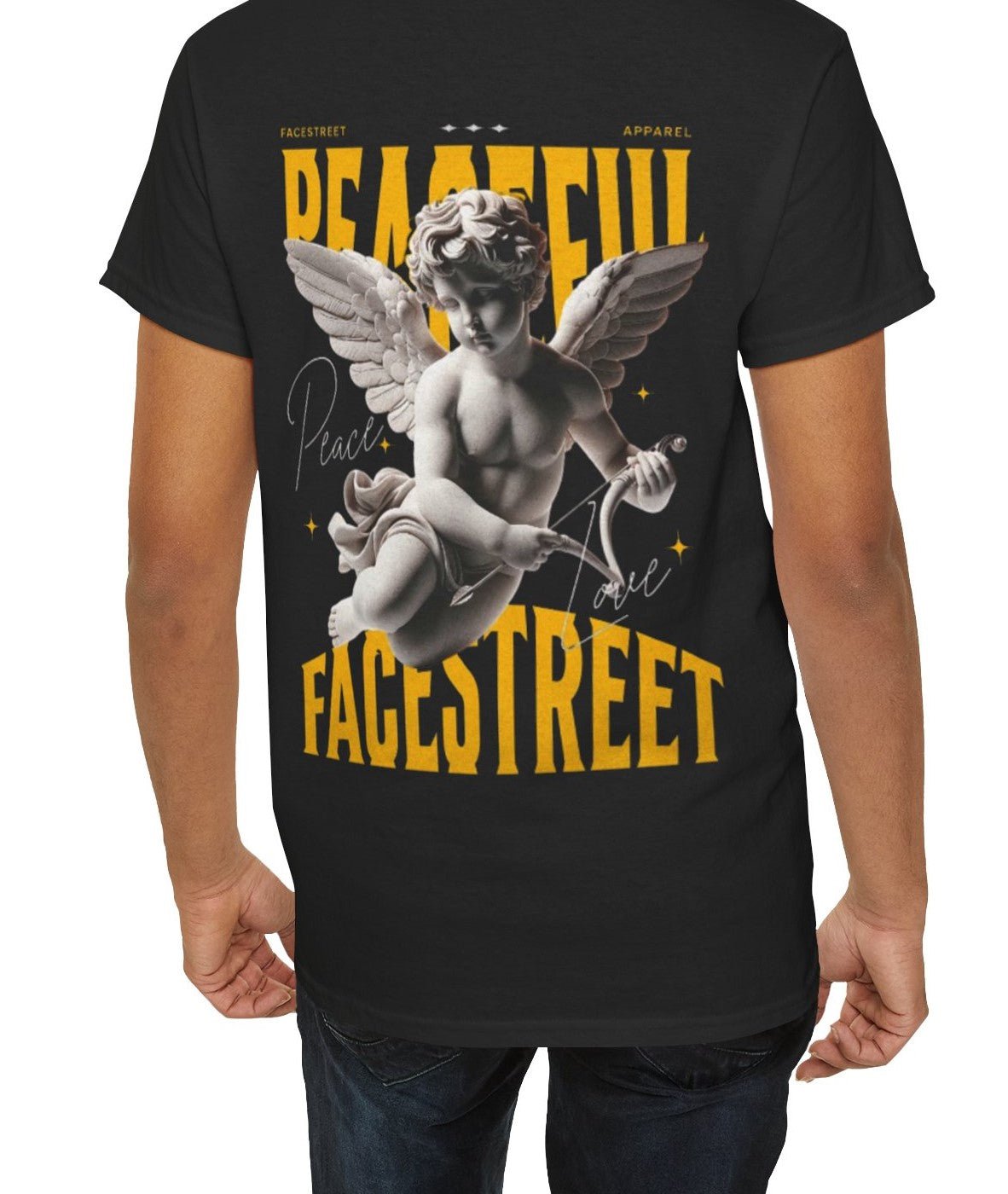Peace & Love Black Tee - FacestreetPeace & Love Black TeeFacestreet