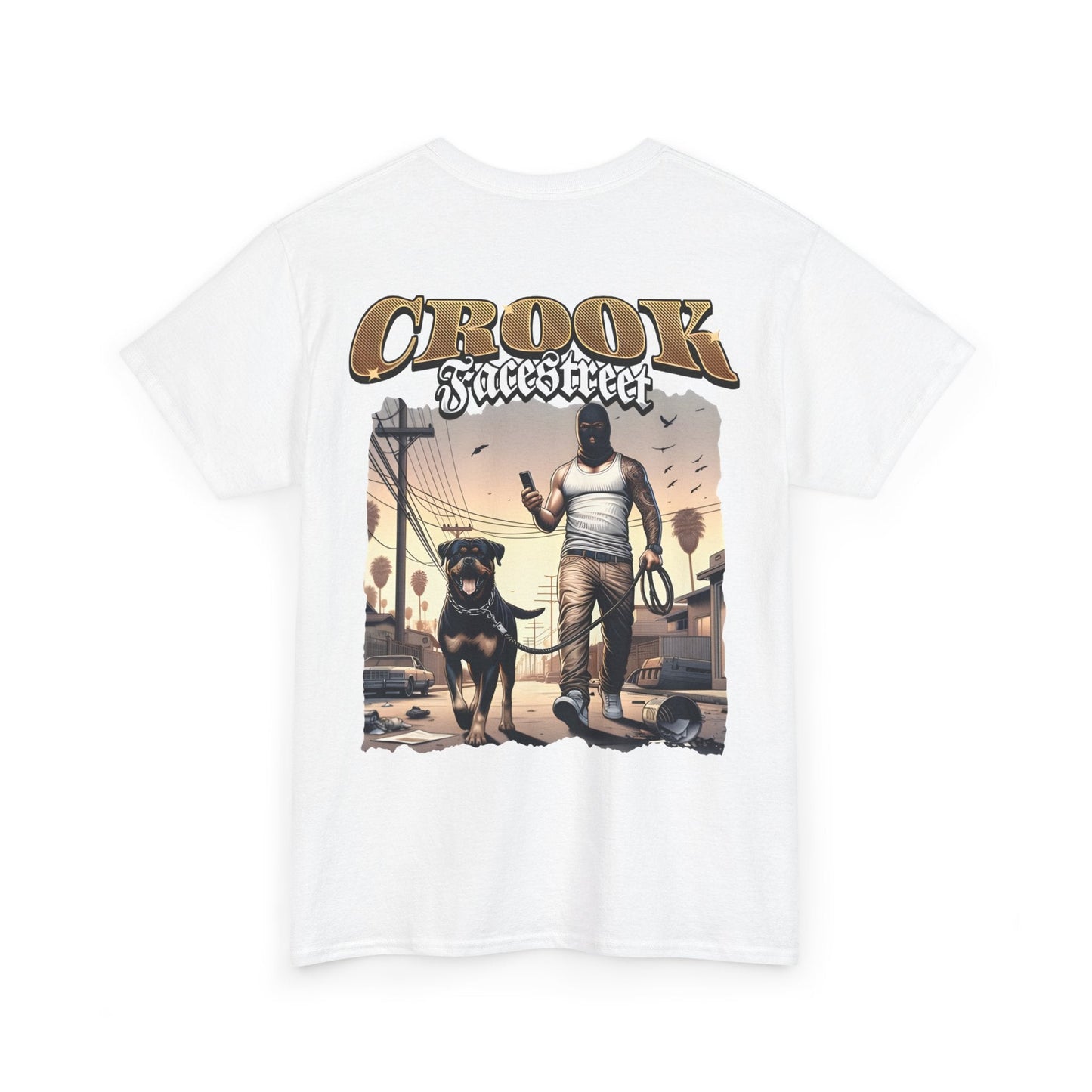 Real Crook White Tee - FacestreetReal Crook White TeeFacestreet
