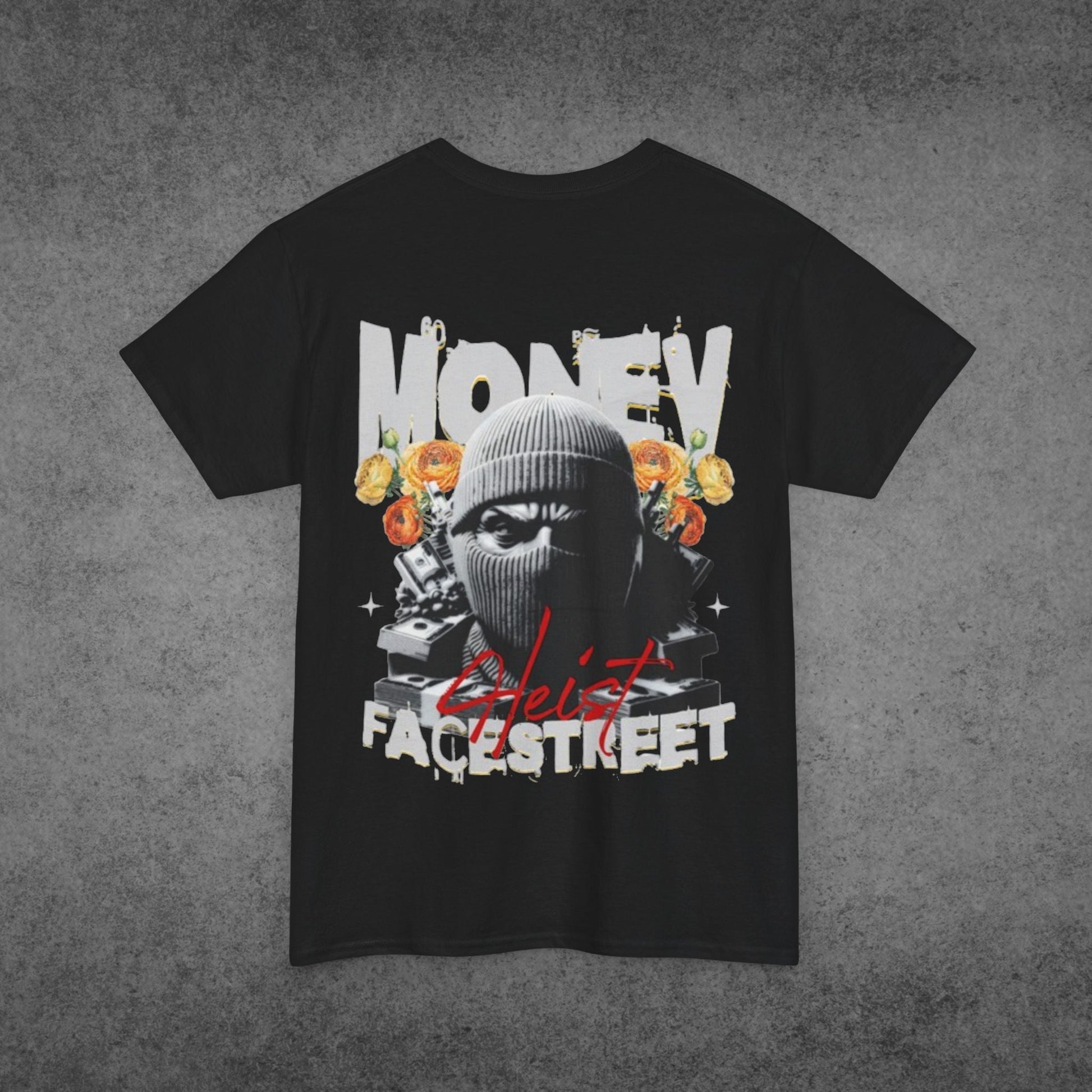 Stacked & Masked Black Tee - FacestreetStacked & Masked Black TeeFacestreet