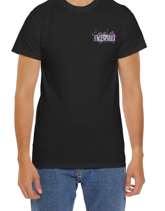 Street Blossom Black Tee - FacestreetStreet Blossom Black TeeFacestreet